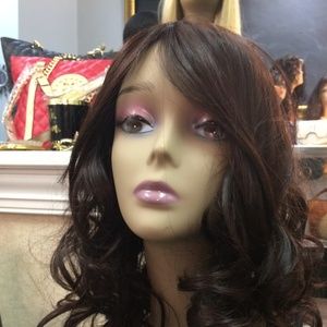 100% Human Hair Wig Natural Brown 16-12 inches